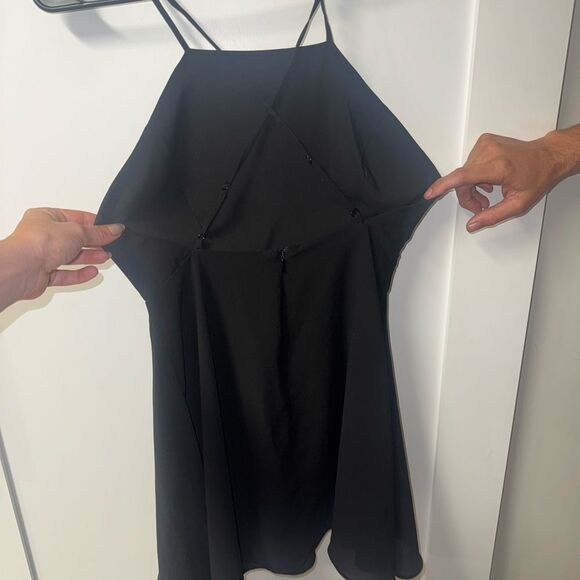 Audrey Black Backless Dress - Picture 3 of 4